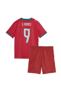 Portugali Goncalo Ramos #9 Jalkapallovaatteet Lasten Kotipeliasu MM-kisat 2026 Lyhythihainen (+ Lyhyet housut)